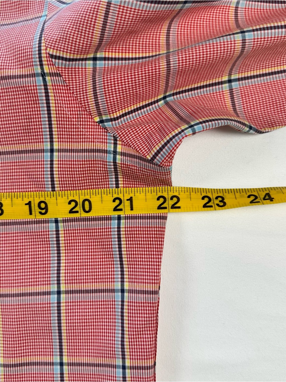 UNTUCKit Gibbons WF Shirt Mens M Red Plaid Wrinkle Free Cotton Button Down - Picture 5 of 9